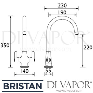Bristan EC SNK EF BN Echo Sink Mixer Kitchen Tap Spare Parts